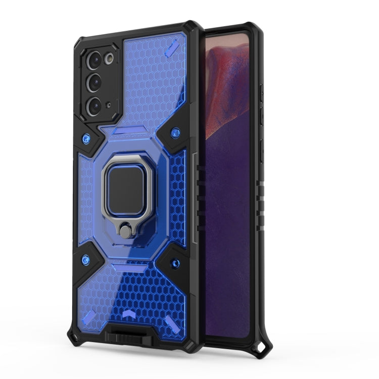 For Samsung Galaxy Note20 Space PC+TPU Shockproof Case with Ring Holder