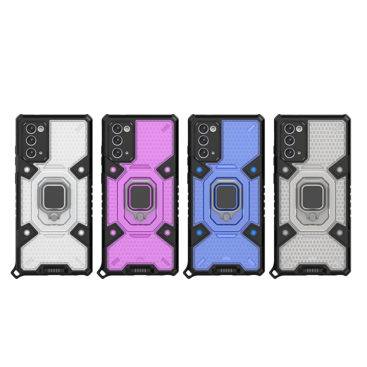 For Samsung Galaxy Note20 Space PC+TPU Shockproof Case with Ring Holder