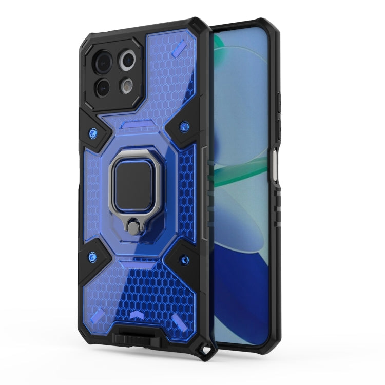 For Xiaomi Mi 11 Lite Space PC+TPU Shockproof Case with Ring Holder