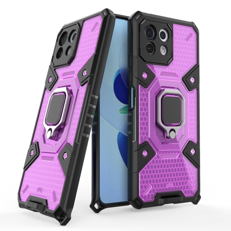 For Xiaomi Mi 11 Lite Space PC+TPU Shockproof Case with Ring Holder