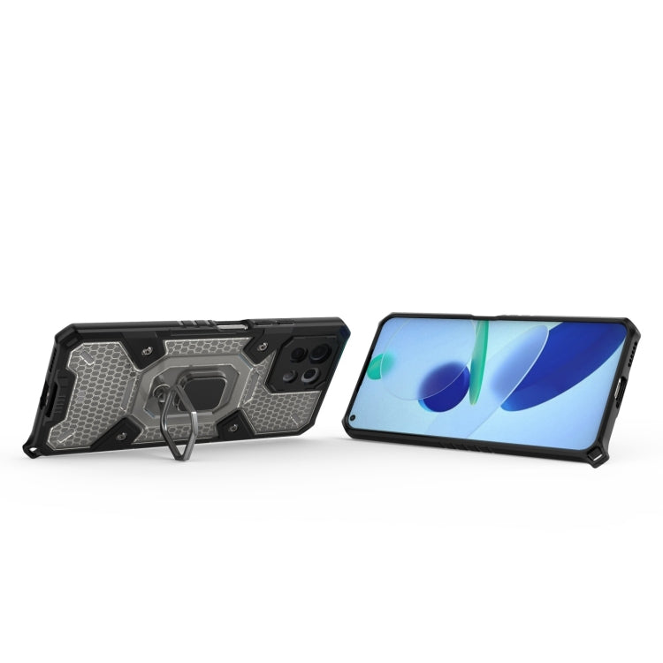 For Xiaomi Mi 11 Lite Space PC+TPU Shockproof Case with Ring Holder