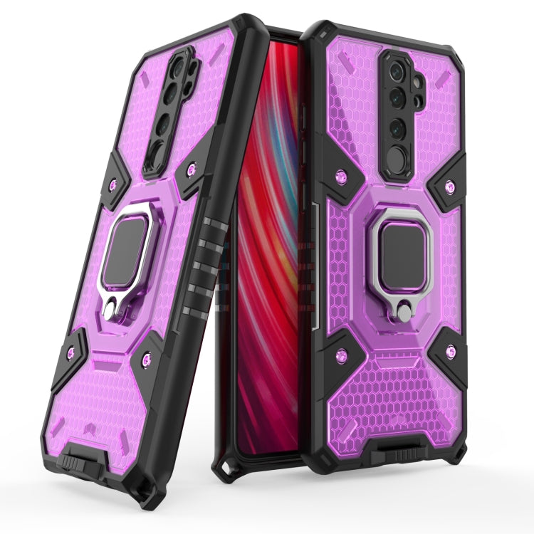For Xiaomi Redmi Note 8 Pro Space PC+TPU Shockproof Case with Ring Holder