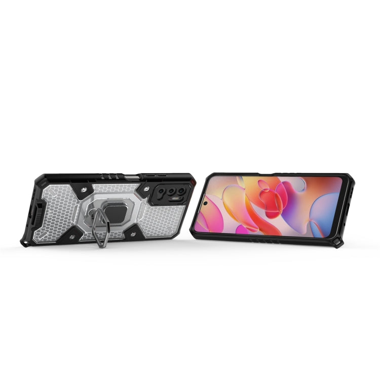 For Xiaomi Redmi Note 10 5G Space PC+TPU Shockproof Case with Ring Holder