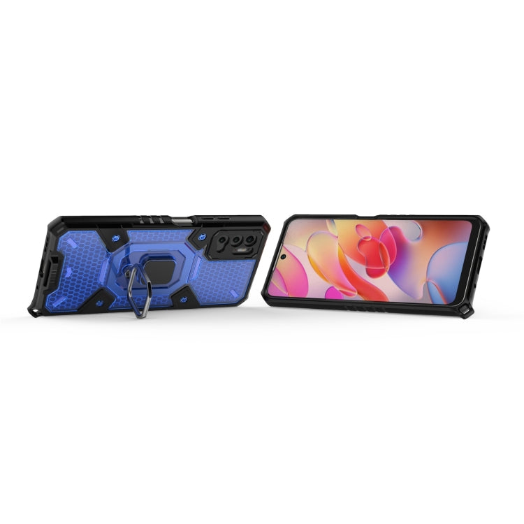 For Xiaomi Redmi Note 10 5G Space PC+TPU Shockproof Case with Ring Holder