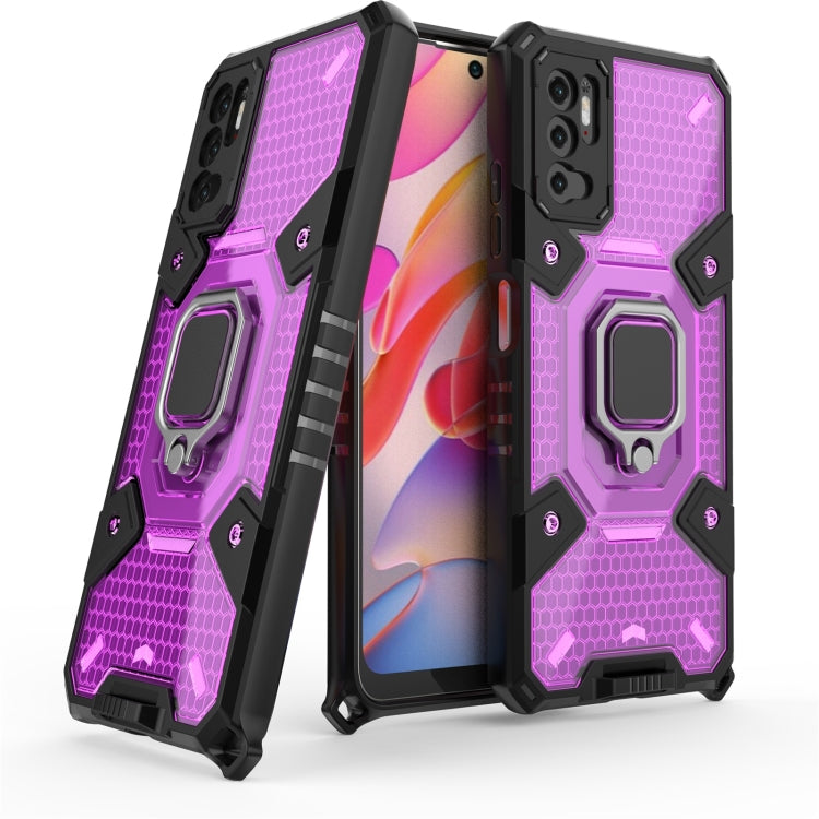 For Xiaomi Redmi Note 10 5G Space PC+TPU Shockproof Case with Ring Holder