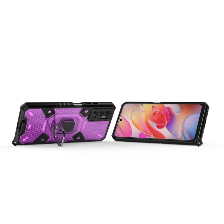 For Xiaomi Redmi Note 10 5G Space PC+TPU Shockproof Case with Ring Holder