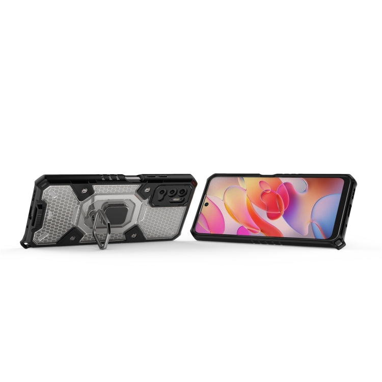 For Xiaomi Redmi Note 10 5G Space PC+TPU Shockproof Case with Ring Holder