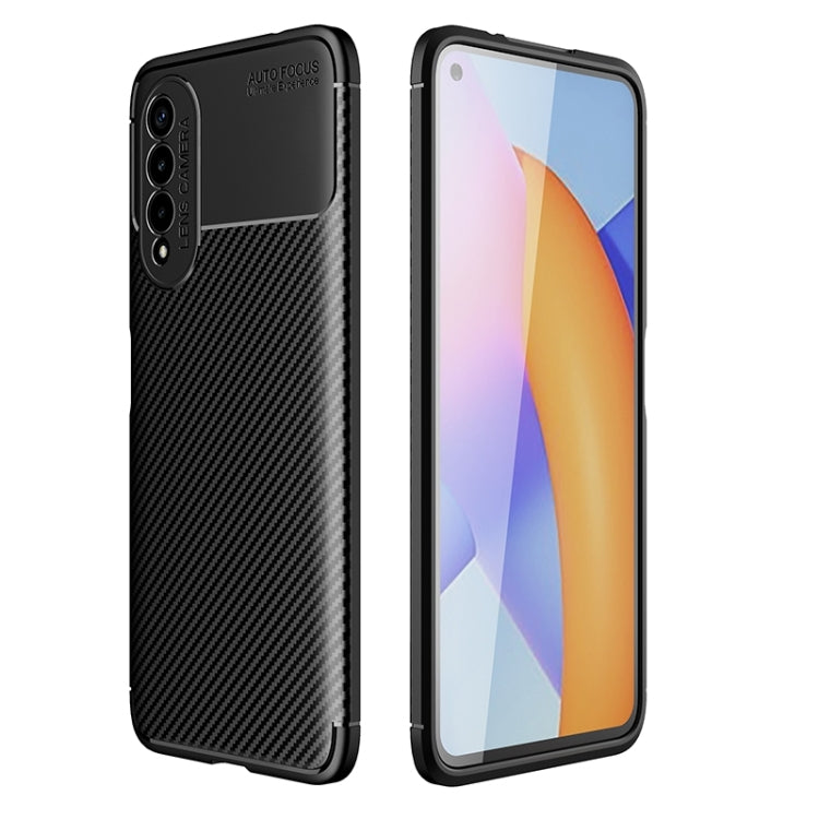 For Honor X20 SE Carbon Fiber Texture Shockproof TPU Case