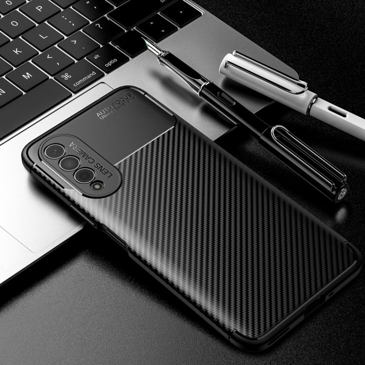 For Honor X20 SE Carbon Fiber Texture Shockproof TPU Case
