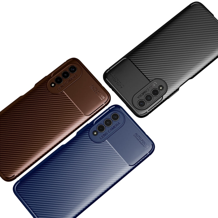 For Honor X20 SE Carbon Fiber Texture Shockproof TPU Case