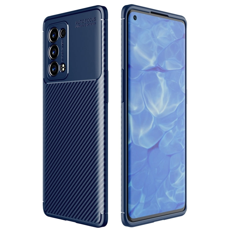 For OPPO Reno6 Pro+ 5G Carbon Fiber Texture Shockproof TPU Case