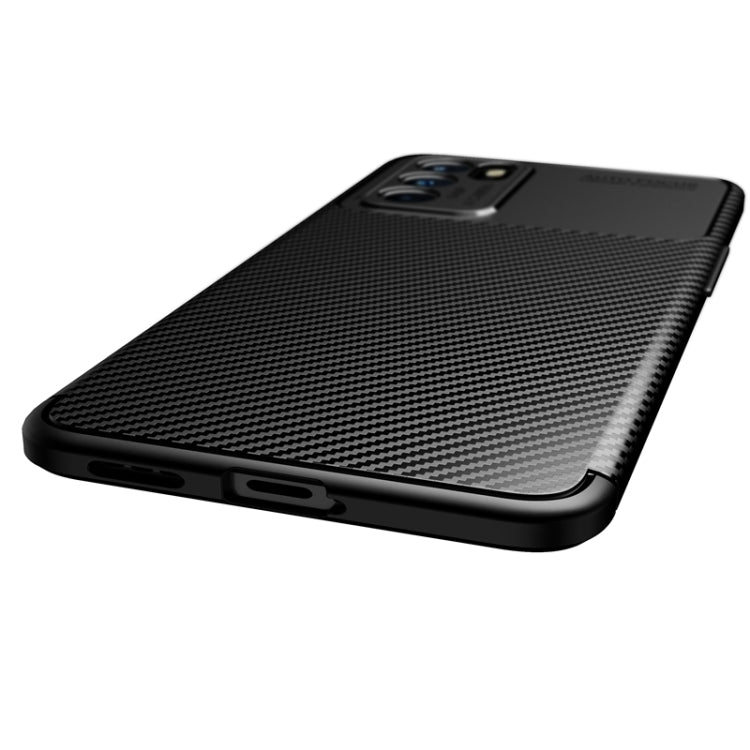 For OPPO Reno6 5G Carbon Fiber Texture Shockproof TPU Case