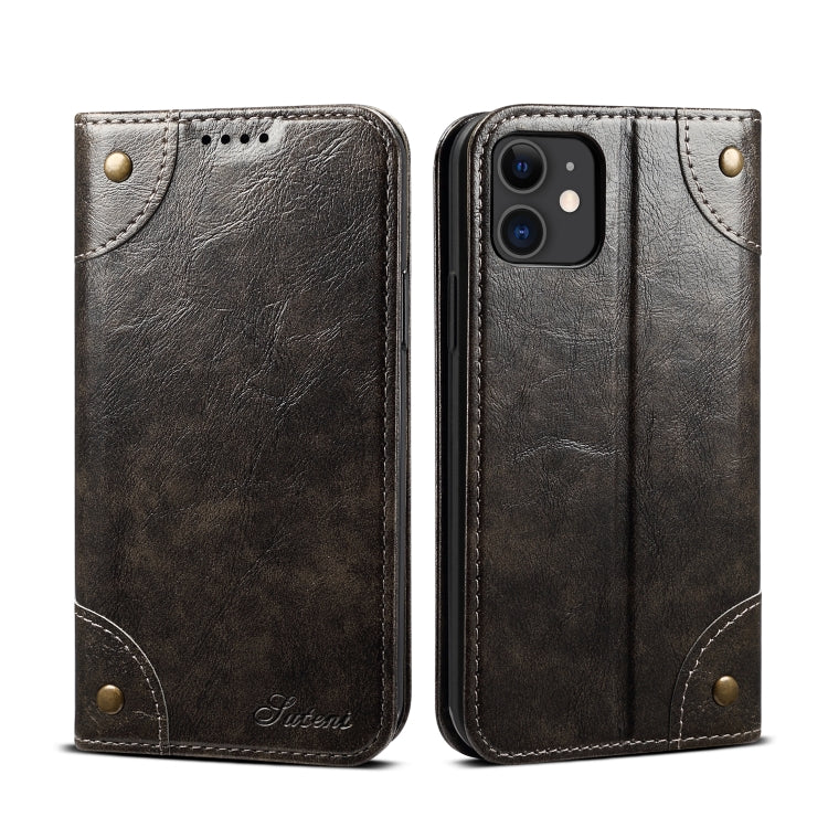For iPhone 11 Baroque Simple Horizontal Flip Leather Case, with Holder & Card Slots & Wallet