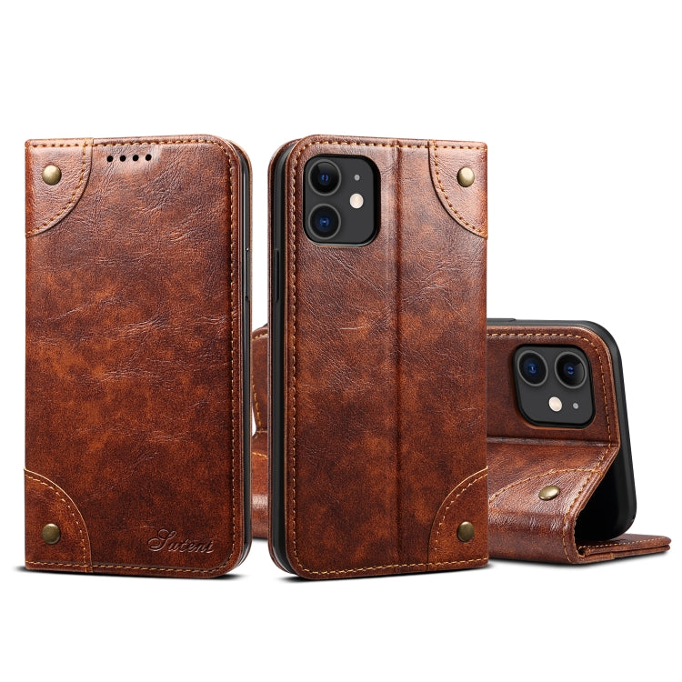 For iPhone 11 Baroque Simple Horizontal Flip Leather Case, with Holder & Card Slots & Wallet