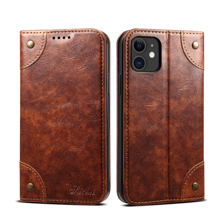 For iPhone 11 Baroque Simple Horizontal Flip Leather Case, with Holder & Card Slots & Wallet