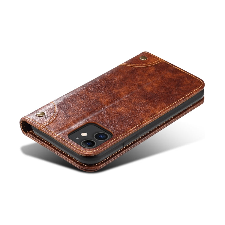 For iPhone 11 Baroque Simple Horizontal Flip Leather Case, with Holder & Card Slots & Wallet