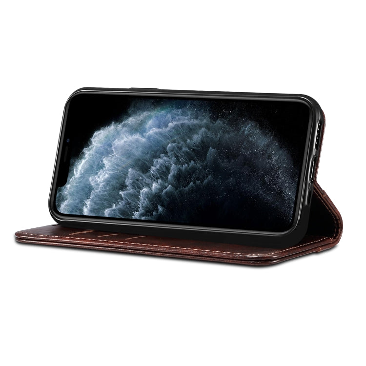 For iPhone 11 Baroque Simple Horizontal Flip Leather Case, with Holder & Card Slots & Wallet