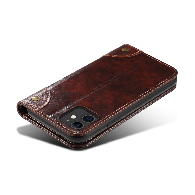 For iPhone 11 Baroque Simple Horizontal Flip Leather Case, with Holder & Card Slots & Wallet