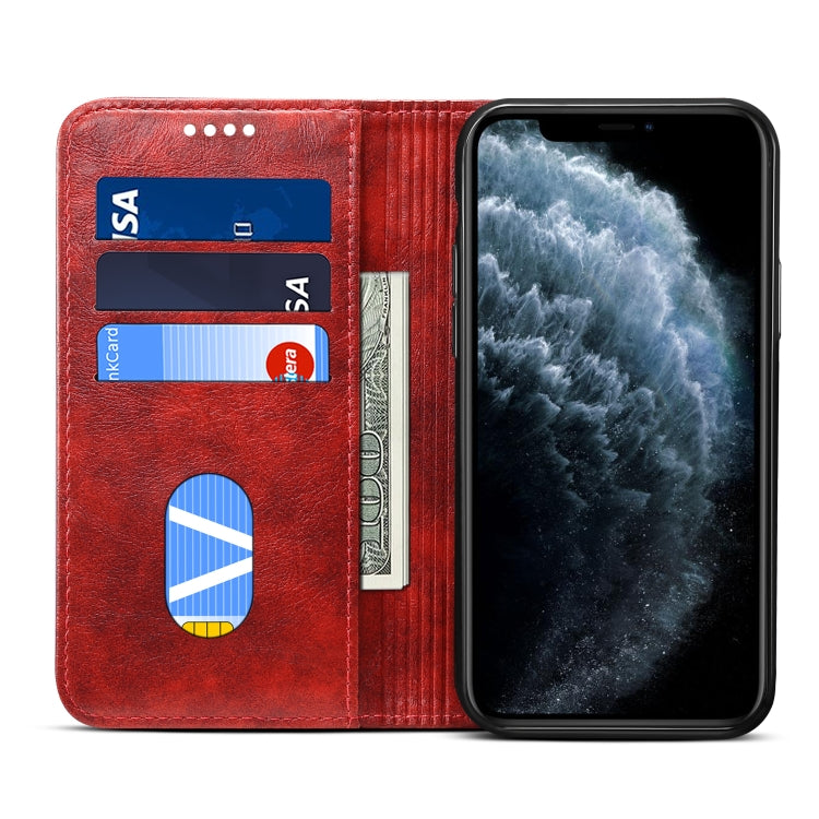 For iPhone 11 Baroque Simple Horizontal Flip Leather Case, with Holder & Card Slots & Wallet