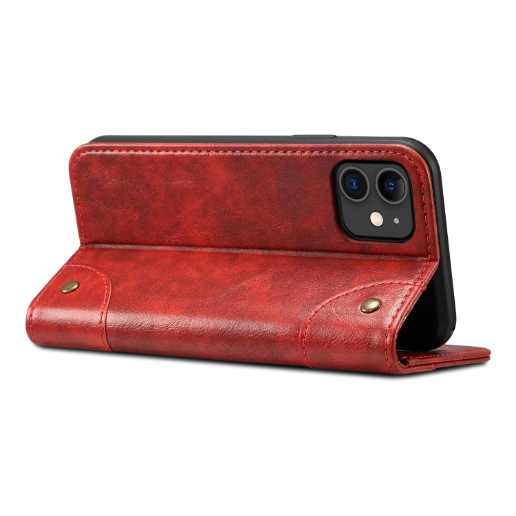 For iPhone 11 Baroque Simple Horizontal Flip Leather Case, with Holder & Card Slots & Wallet