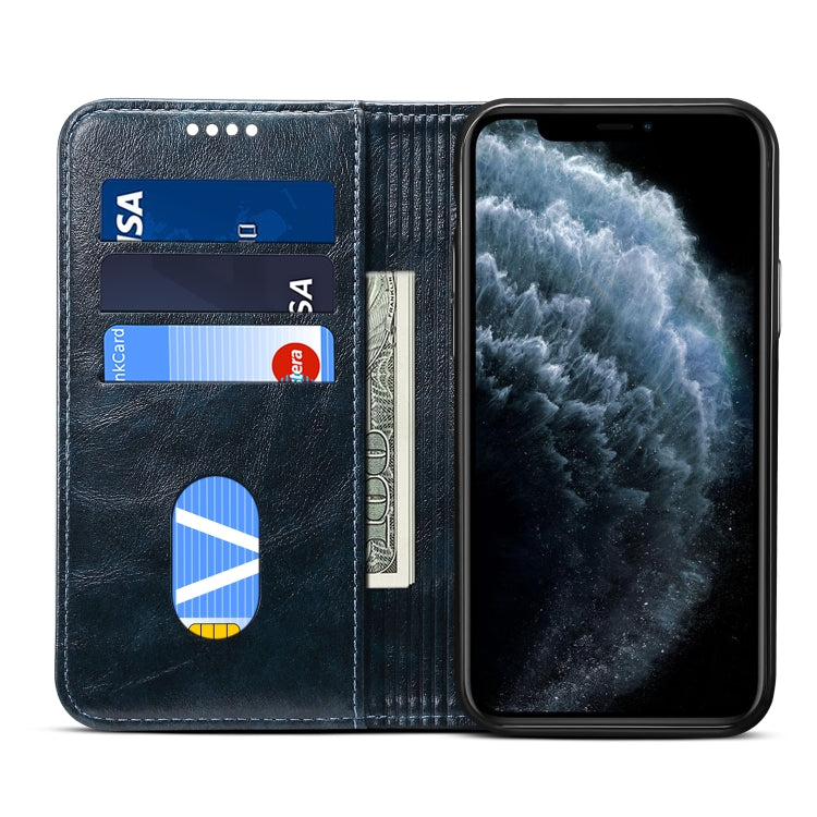 For iPhone 11 Baroque Simple Horizontal Flip Leather Case, with Holder & Card Slots & Wallet