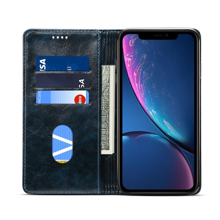 For iPhone XR Baroque Simple Horizontal Flip Leather Case with Holder & Card Slots & Wallet