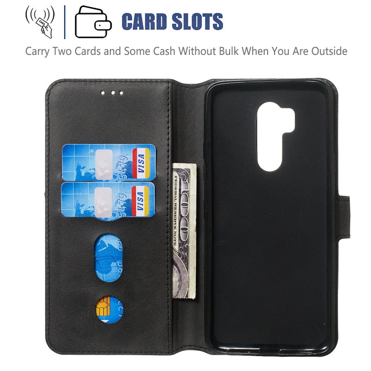 For LG G7 / G7 ThinQ Solid Color Buckle Horizontal Flip Leather Case with Wallet & Holder & Card Slots