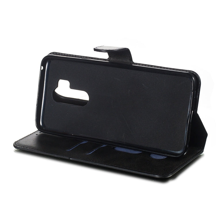 For LG G7 / G7 ThinQ Solid Color Buckle Horizontal Flip Leather Case with Wallet & Holder & Card Slots