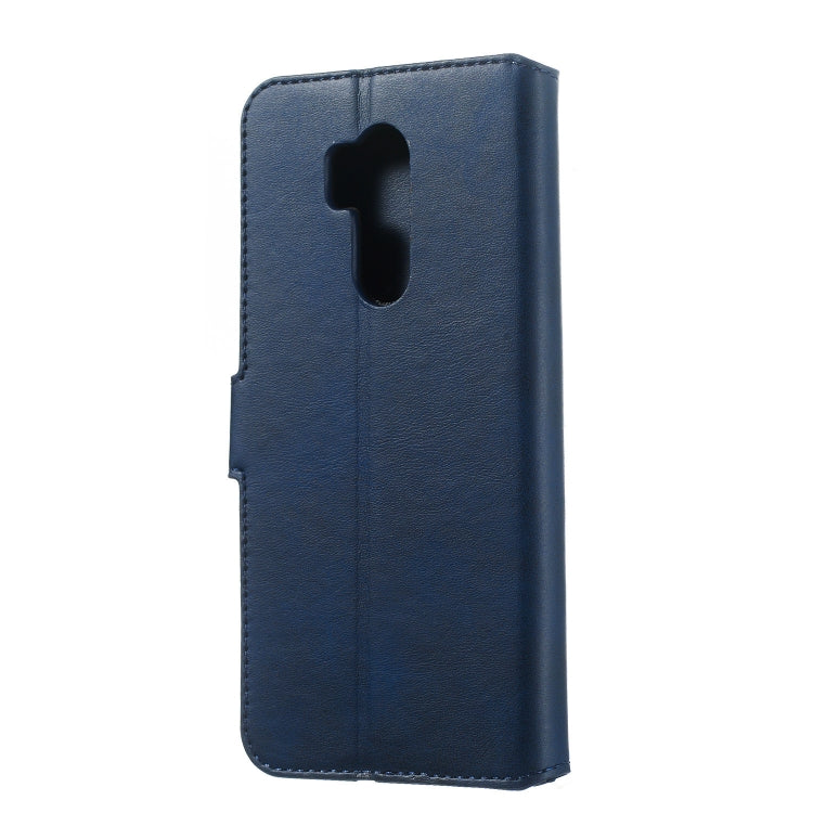 For LG G7 / G7 ThinQ Solid Color Buckle Horizontal Flip Leather Case with Wallet & Holder & Card Slots