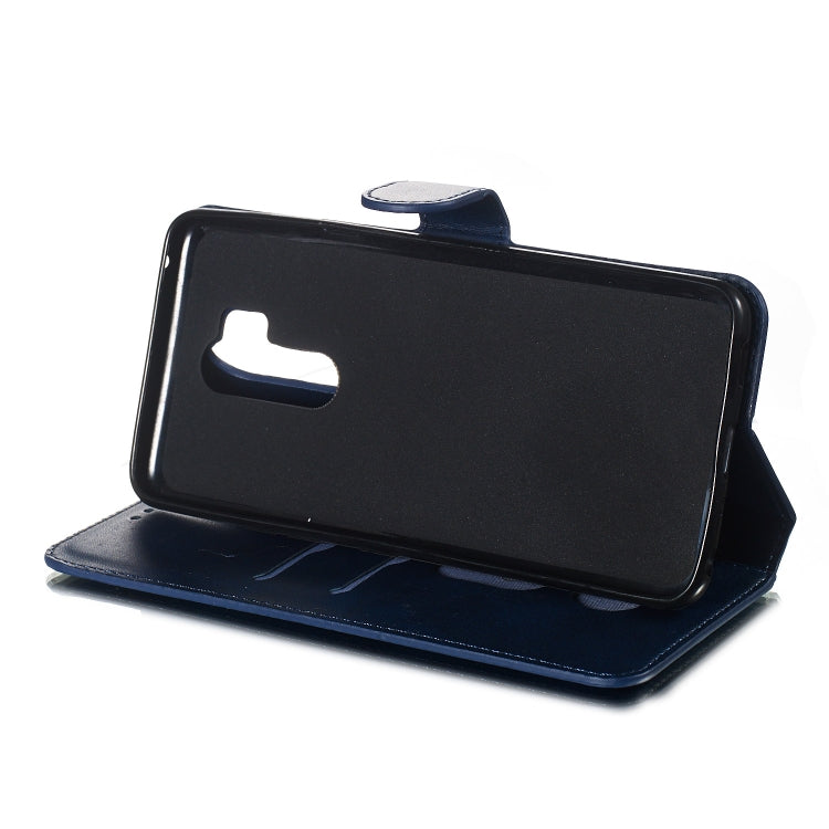 For LG G7 / G7 ThinQ Solid Color Buckle Horizontal Flip Leather Case with Wallet & Holder & Card Slots
