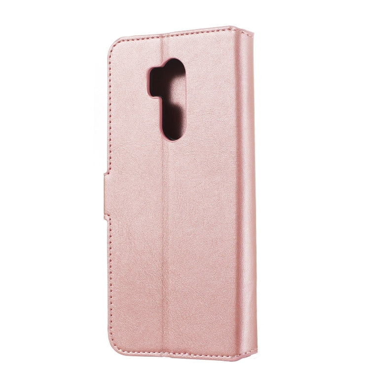 For LG G7 / G7 ThinQ Solid Color Buckle Horizontal Flip Leather Case with Wallet & Holder & Card Slots