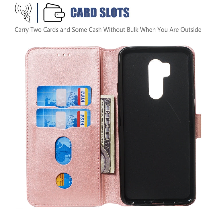 For LG G7 / G7 ThinQ Solid Color Buckle Horizontal Flip Leather Case with Wallet & Holder & Card Slots