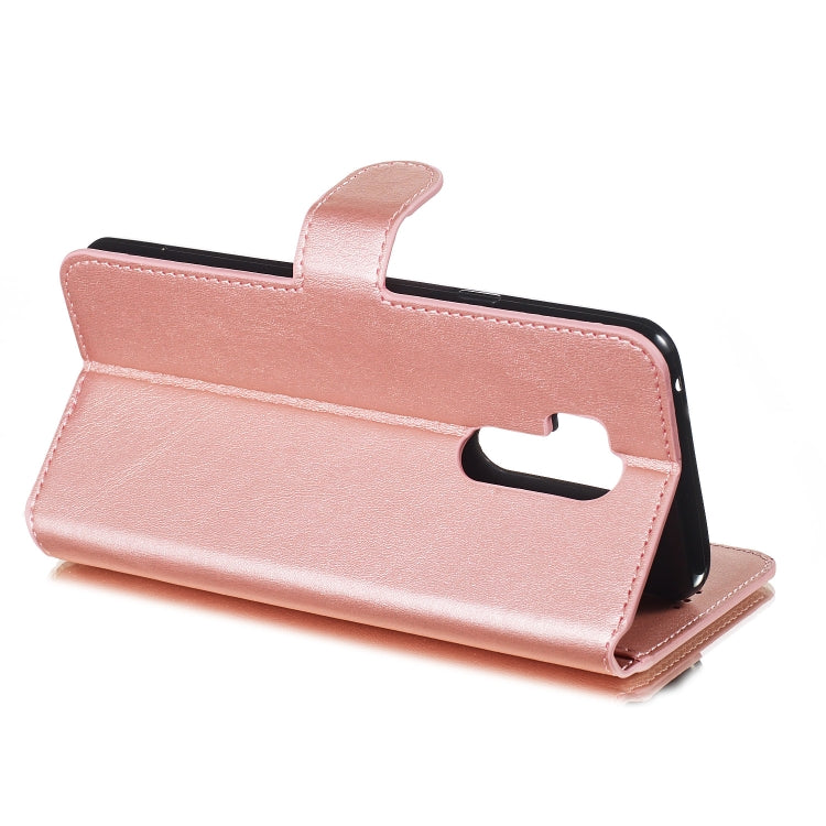 For LG G7 / G7 ThinQ Solid Color Buckle Horizontal Flip Leather Case with Wallet & Holder & Card Slots