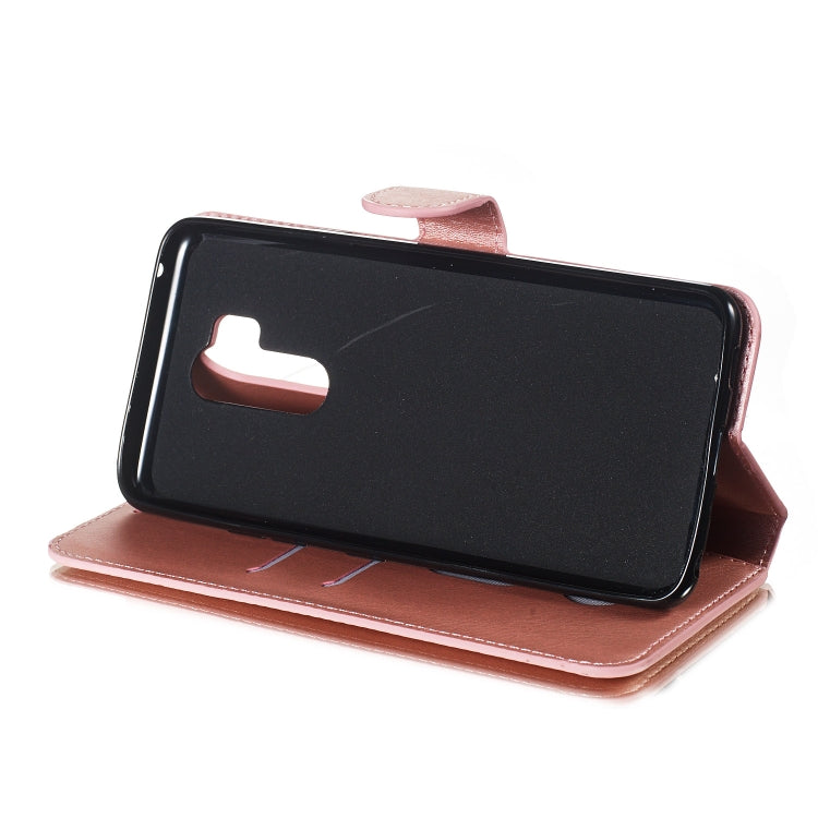 For LG G7 / G7 ThinQ Solid Color Buckle Horizontal Flip Leather Case with Wallet & Holder & Card Slots