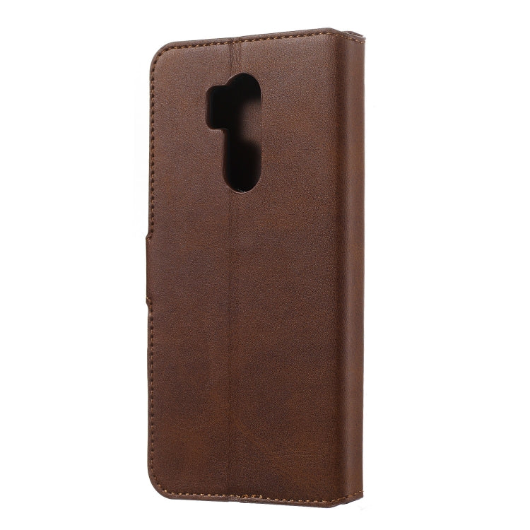For LG G7 / G7 ThinQ Solid Color Buckle Horizontal Flip Leather Case with Wallet & Holder & Card Slots