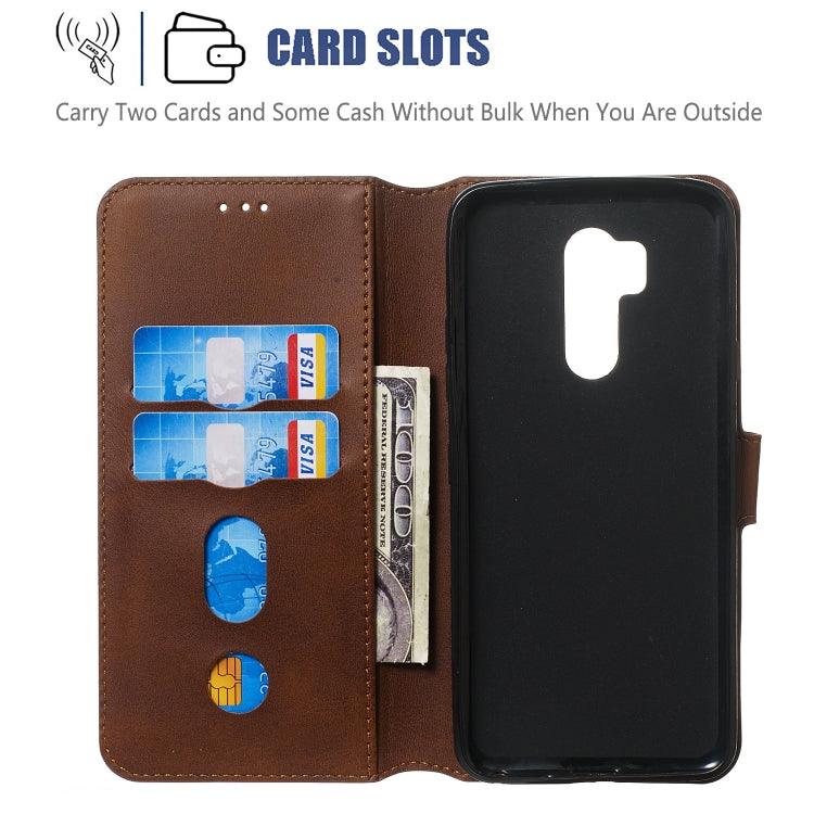 For LG G7 / G7 ThinQ Solid Color Buckle Horizontal Flip Leather Case with Wallet & Holder & Card Slots