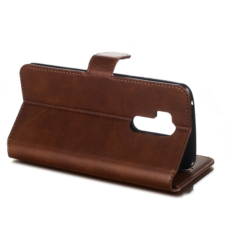 For LG G7 / G7 ThinQ Solid Color Buckle Horizontal Flip Leather Case with Wallet & Holder & Card Slots