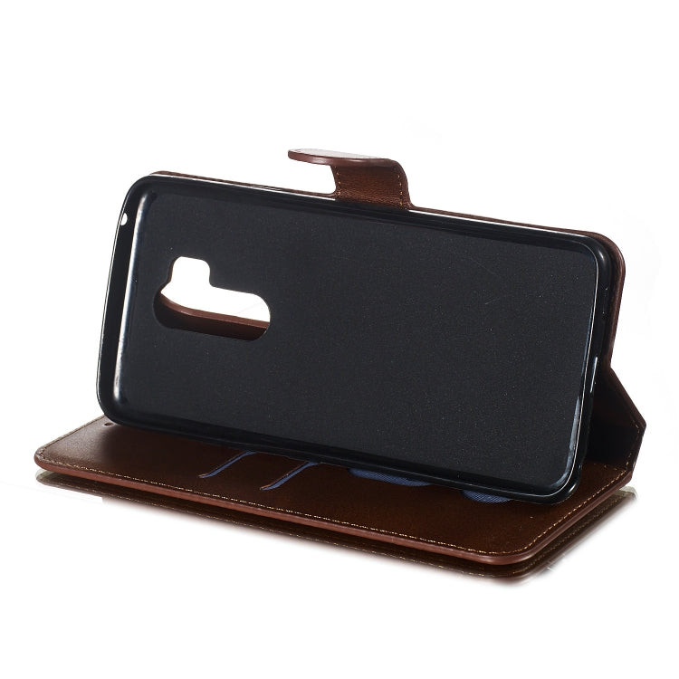 For LG G7 / G7 ThinQ Solid Color Buckle Horizontal Flip Leather Case with Wallet & Holder & Card Slots