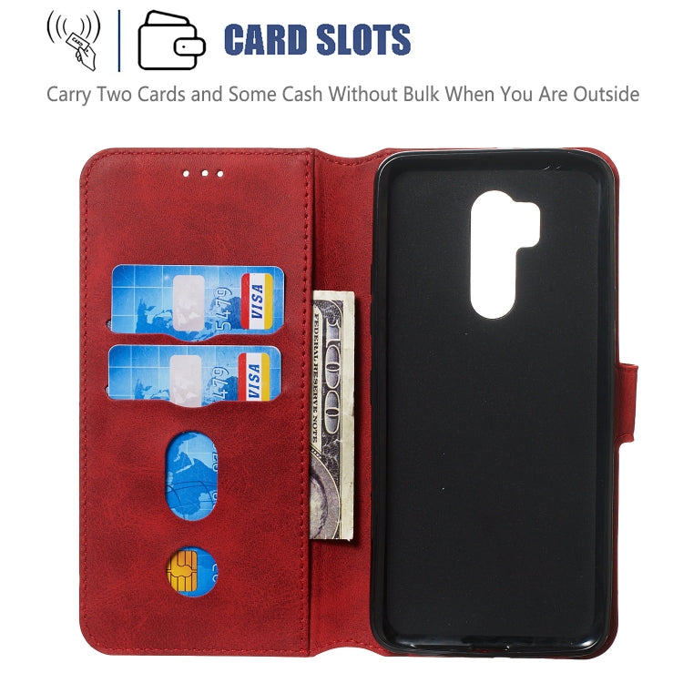 For LG G7 / G7 ThinQ Solid Color Buckle Horizontal Flip Leather Case with Wallet & Holder & Card Slots