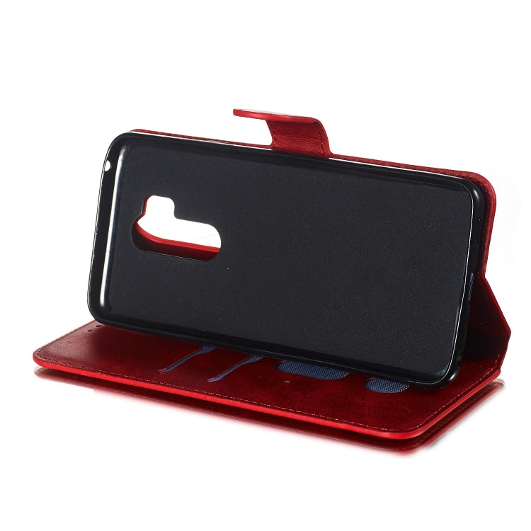 For LG G7 / G7 ThinQ Solid Color Buckle Horizontal Flip Leather Case with Wallet & Holder & Card Slots