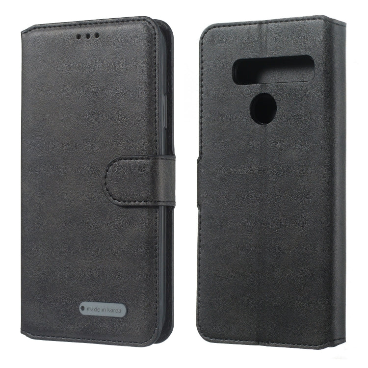 For LG G8 / G8s / G8 ThinQ Solid Color Buckle Horizontal Flip Leather Case with Wallet & Holder & Card Slots