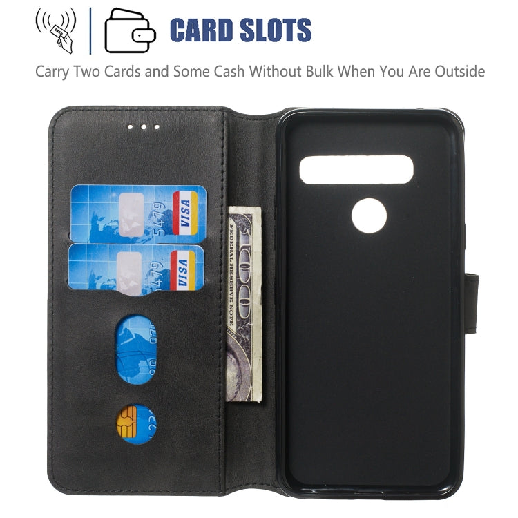 For LG G8 / G8s / G8 ThinQ Solid Color Buckle Horizontal Flip Leather Case with Wallet & Holder & Card Slots