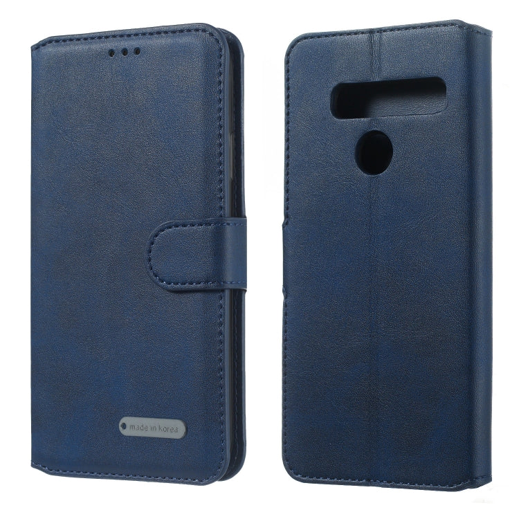 For LG G8 / G8s / G8 ThinQ Solid Color Buckle Horizontal Flip Leather Case with Wallet & Holder & Card Slots