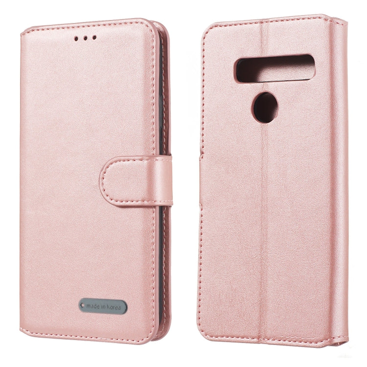 For LG G8 / G8s / G8 ThinQ Solid Color Buckle Horizontal Flip Leather Case with Wallet & Holder & Card Slots