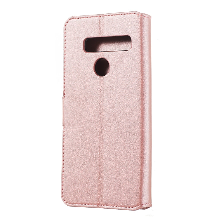 For LG G8 / G8s / G8 ThinQ Solid Color Buckle Horizontal Flip Leather Case with Wallet & Holder & Card Slots