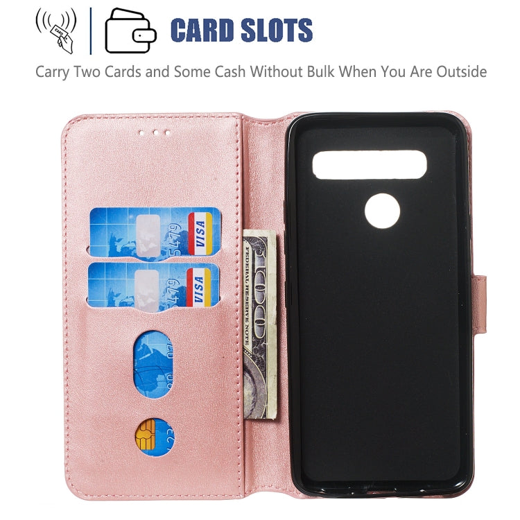 For LG G8 / G8s / G8 ThinQ Solid Color Buckle Horizontal Flip Leather Case with Wallet & Holder & Card Slots