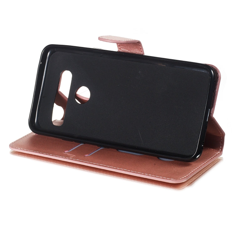 For LG G8 / G8s / G8 ThinQ Solid Color Buckle Horizontal Flip Leather Case with Wallet & Holder & Card Slots