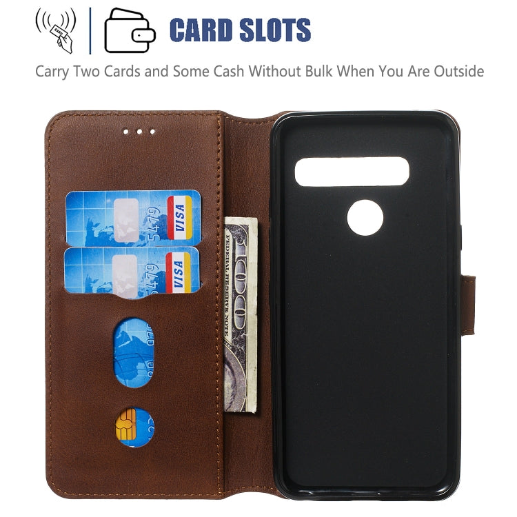 For LG G8 / G8s / G8 ThinQ Solid Color Buckle Horizontal Flip Leather Case with Wallet & Holder & Card Slots