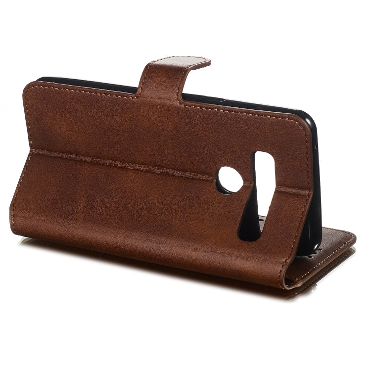 For LG G8 / G8s / G8 ThinQ Solid Color Buckle Horizontal Flip Leather Case with Wallet & Holder & Card Slots
