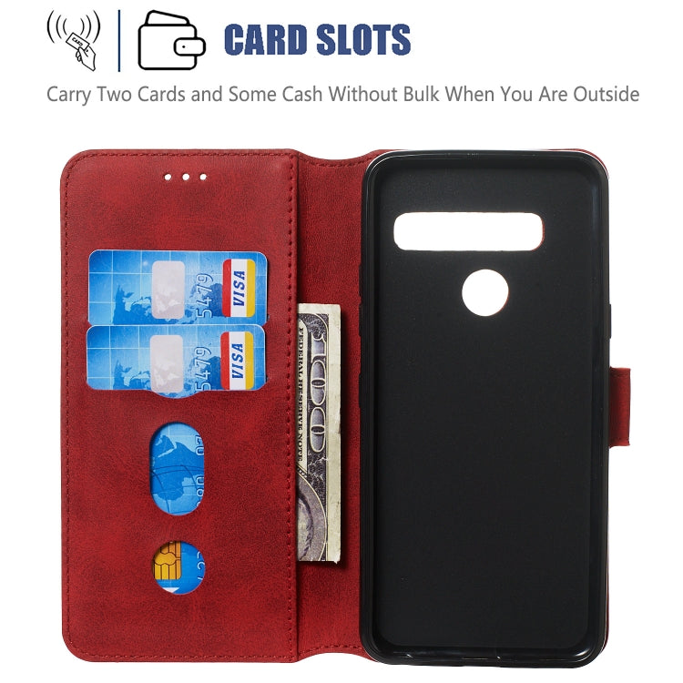 For LG G8 / G8s / G8 ThinQ Solid Color Buckle Horizontal Flip Leather Case with Wallet & Holder & Card Slots